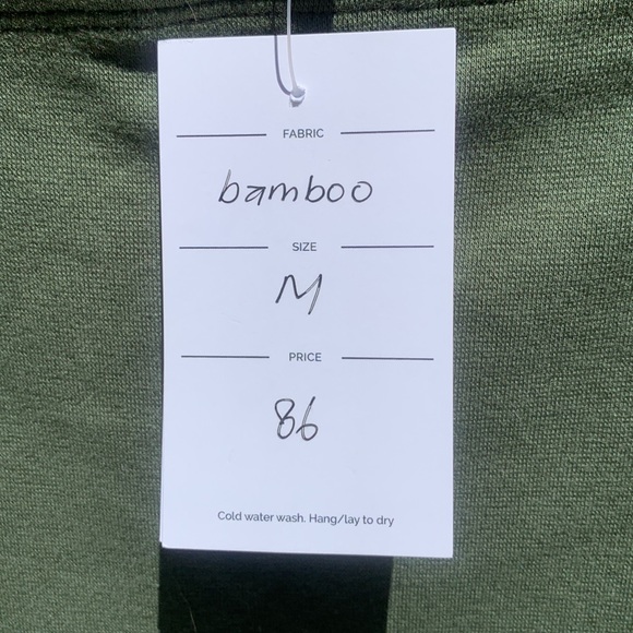 Bamboo MIDI High Rise Skirt Size Medium Made in Canada - Picture 5 of 6